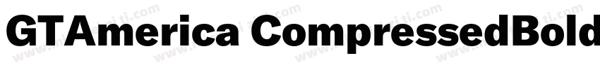 GTAmerica CompressedBold字体转换